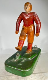 Football Kicker Cast Iron Toy