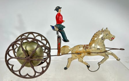 Horse Drawn Sulky Bell Toy
