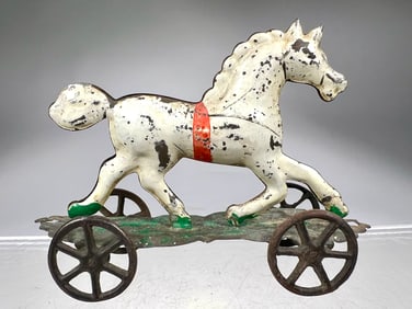 American Tin Horse on Platform Base