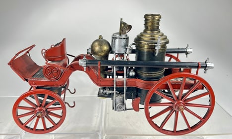 Early Steam Fire Pumper Model