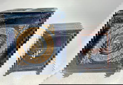 Two Cast Iron Safe Banks