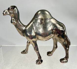 Silvered Lead Camel Souvenir of “Casablanca