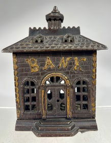 “Bank?? Building Cast iron Bank