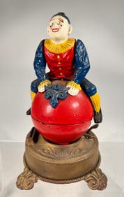 Clown on Globe 1970s Reproduction