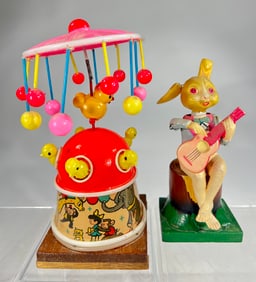 Two Celluloid Windup Toys