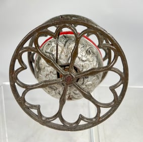 Cast Iron Bell on Rolling Wheels Bell Toy