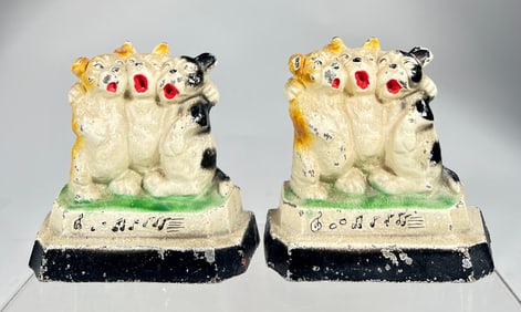 Singing Pups Bookends