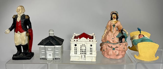 Five Modern Still Banks (5) Most are Cast Iron