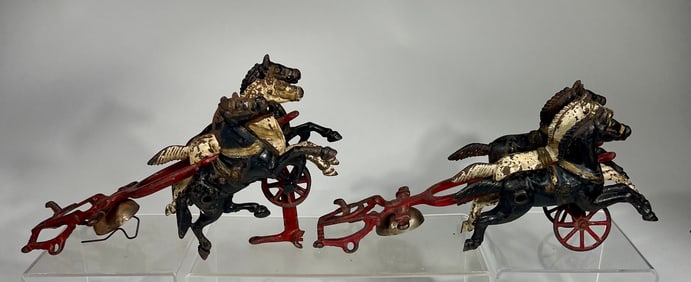 Two Triple Horse Front Ends for Fire Toys