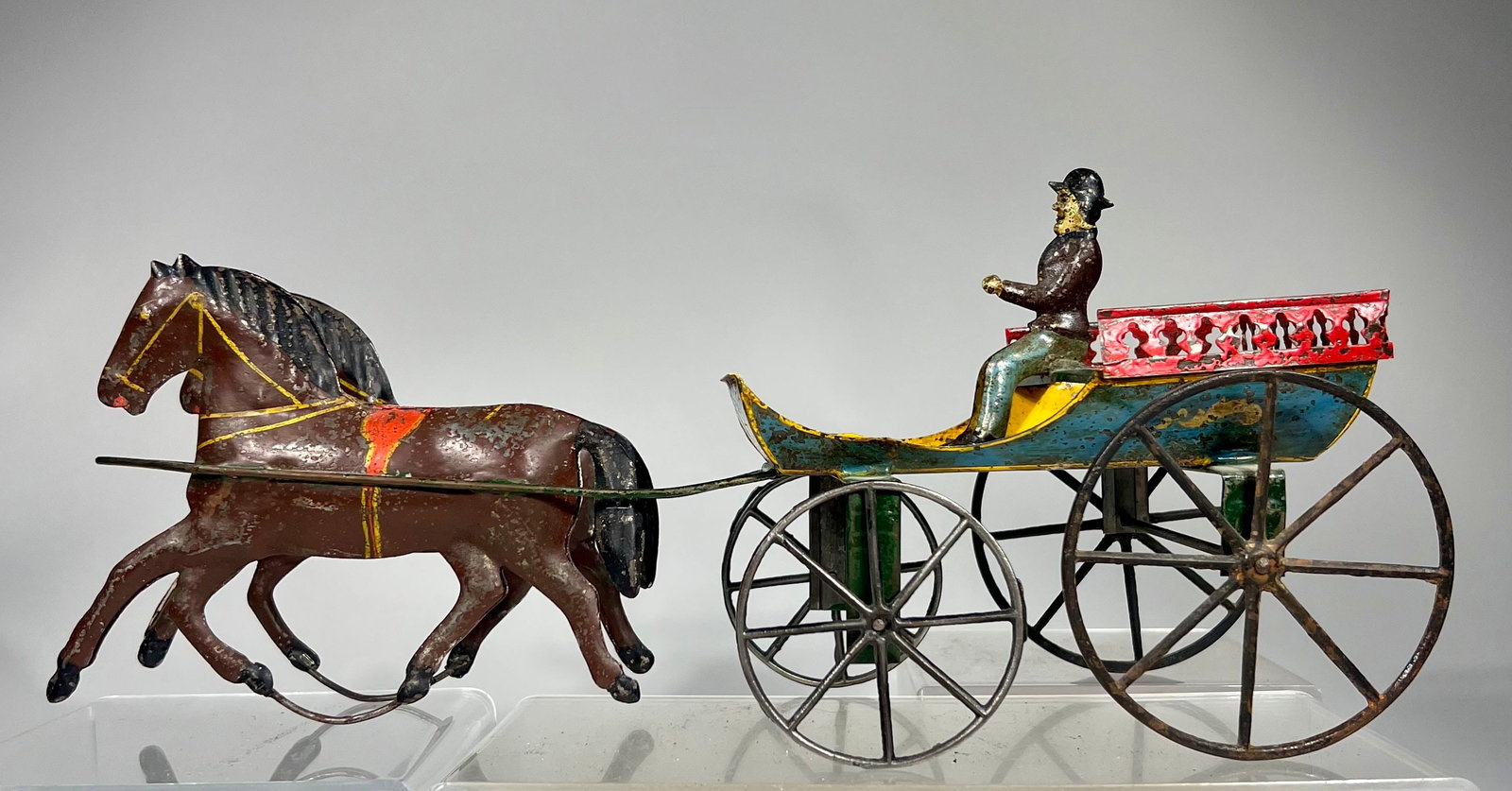 American Tin Julien Carriage: American 1885 - 15” L x 7” T x 5 ½” D
