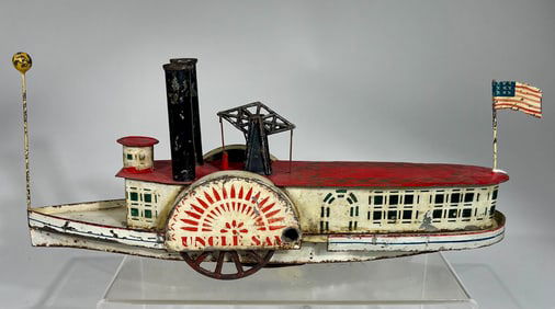 “Uncle Sam?? Paddlewheel Clockwork Boat
