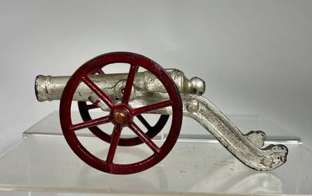Silver Cast Iron Cannon