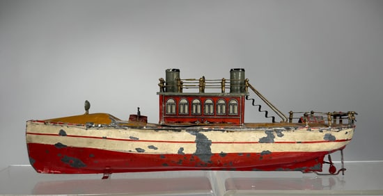 Two Funnel Windup River Boat