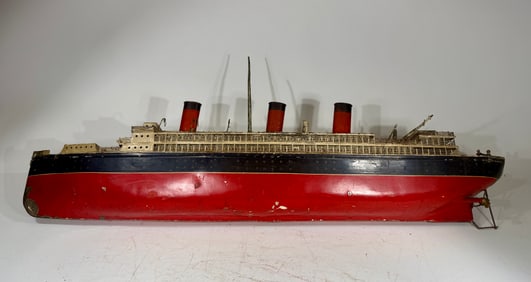Three Funnel Ocean Liner