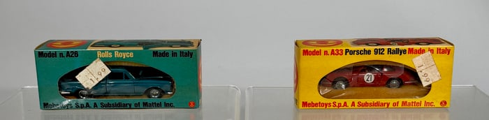 Mebetoys Diecast Autos Porsche 912 / Rolls Royce