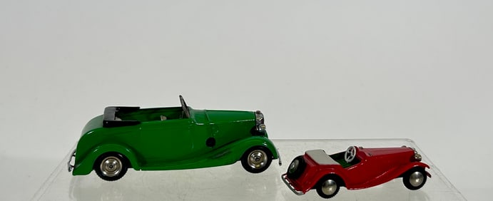 Minic Windup Post War Daimler Convertible - Together with Tekno Convertible
