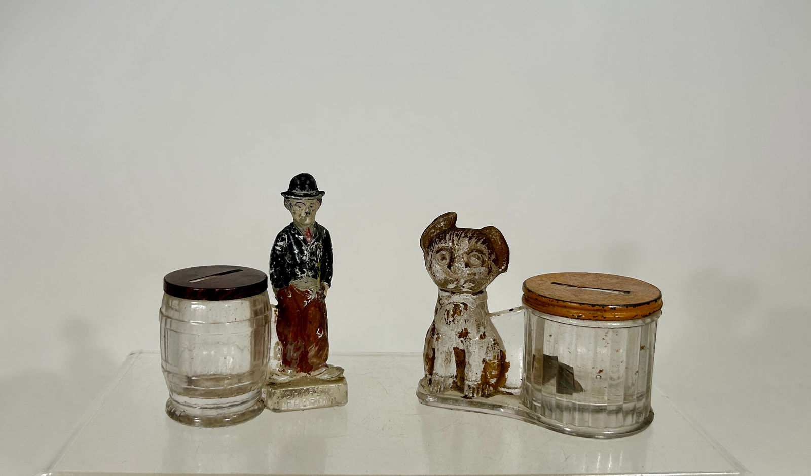 Charlie Chaplin / Bonzo Candy Container Banks (1 of 2)