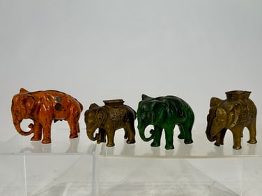 Four Elephant Cast Iron Banks