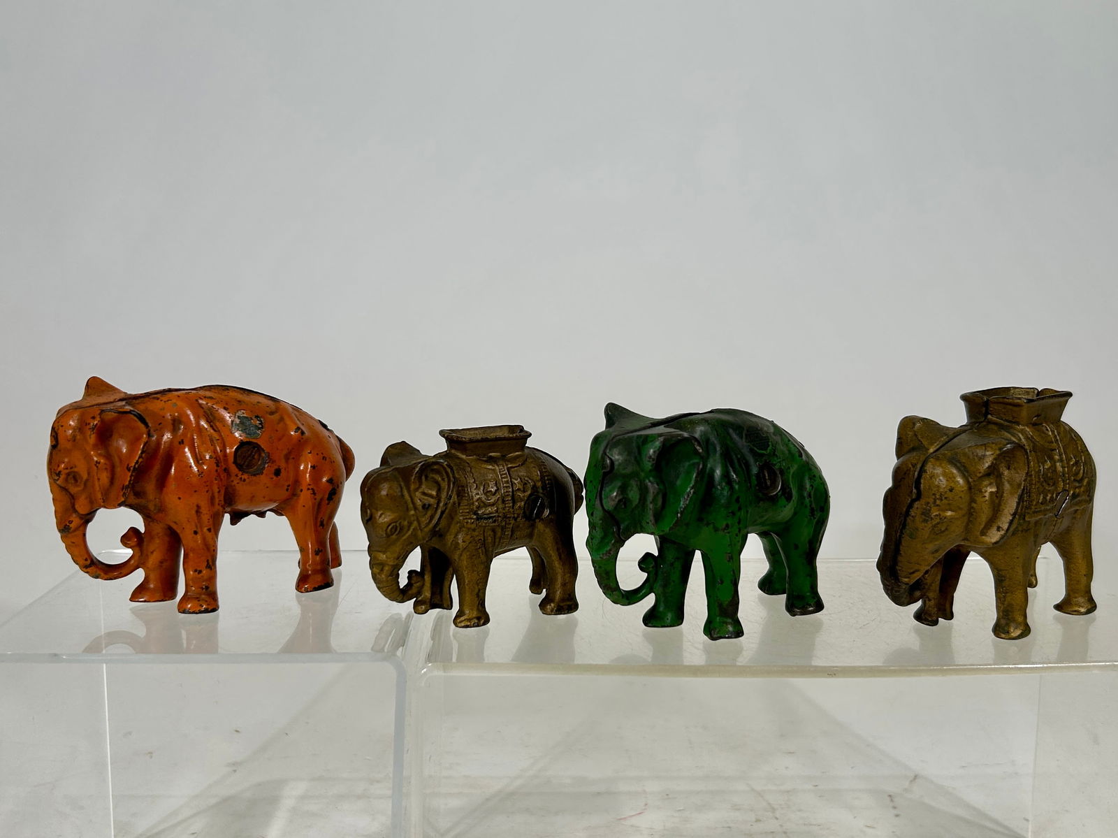 Four Elephant Cast Iron Banks (1 of 2)
