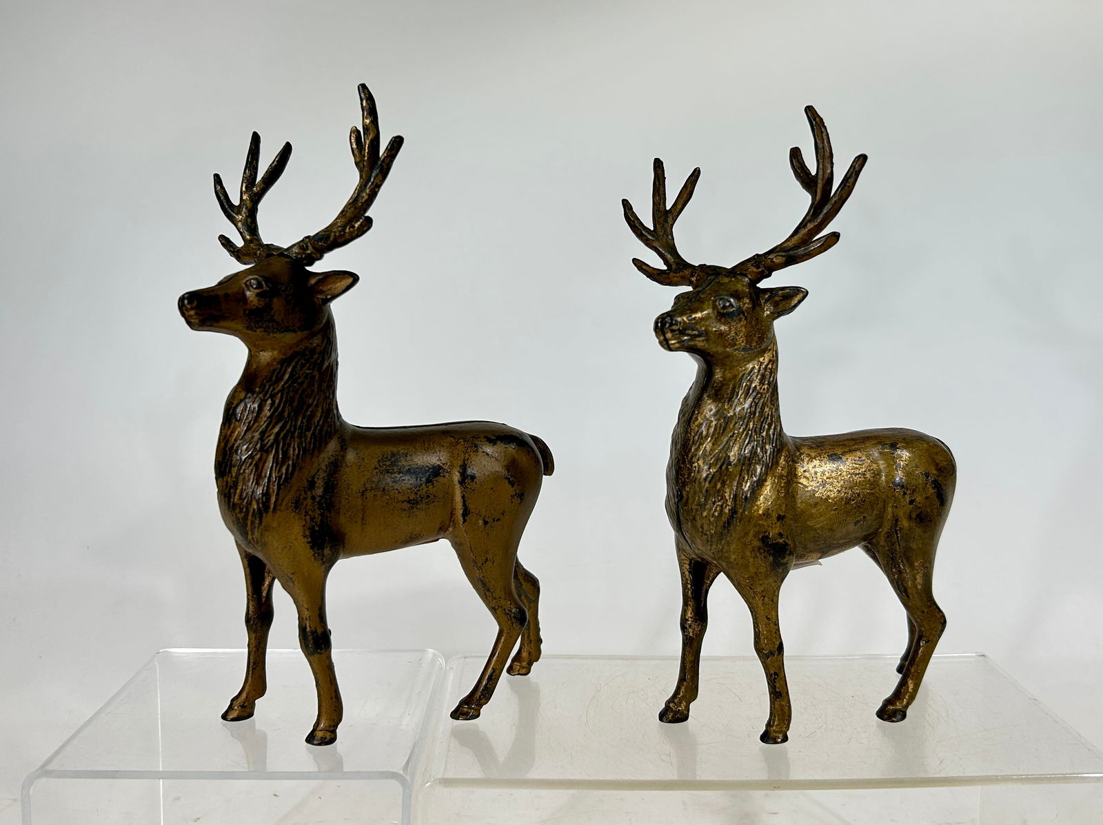 Two Large Cast Iron Stag Banks (1 of 2)