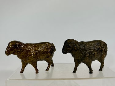 Large Lamb Banks - One made of Brass