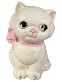 Kitty Bank with Pink Bow