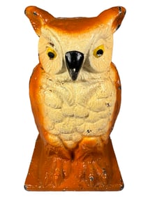 Orange and White Owl Bank