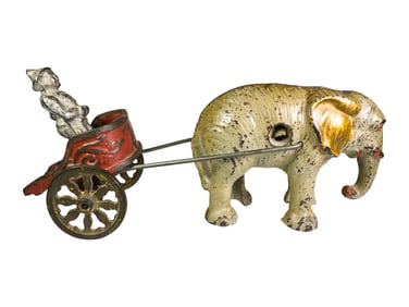 Elephant with Circus Charioteer Smaller Scaled Example of the Bank