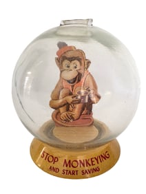 "Stop Monkeying & Start Saving" Bubble Bank