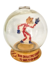 "Bank on Electric Cooking to Save Money" Bubble Bank