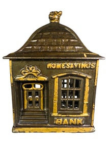Home Savings Bank with Finial