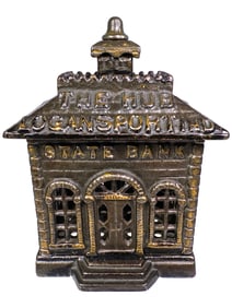 State Bank with Advertising for "The Hub in Logansport, Ind."