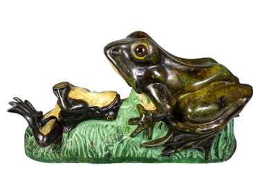 Two Frogs - Cast Iron Mechanical Bank