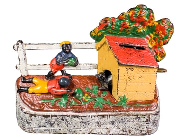 Boys Stealing Watermelons - Cast Iron Mechanical Bank
