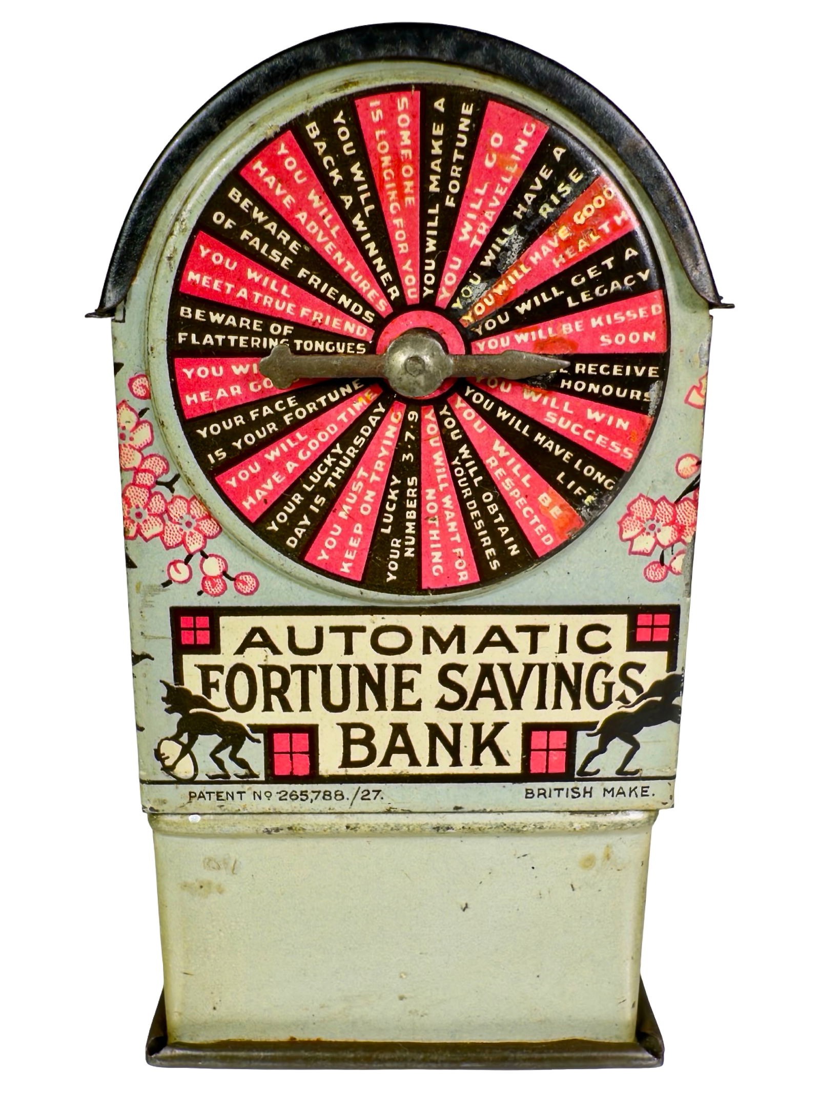 Automatic Fortune Savings - Tin Mechanical Bank (1 of 6)