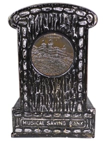 Scarce Musical Savings - Tin Mechanical Bank