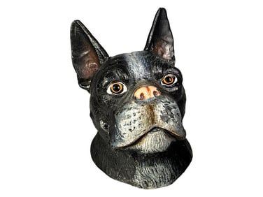 Boston Terrier Bust Still Bank