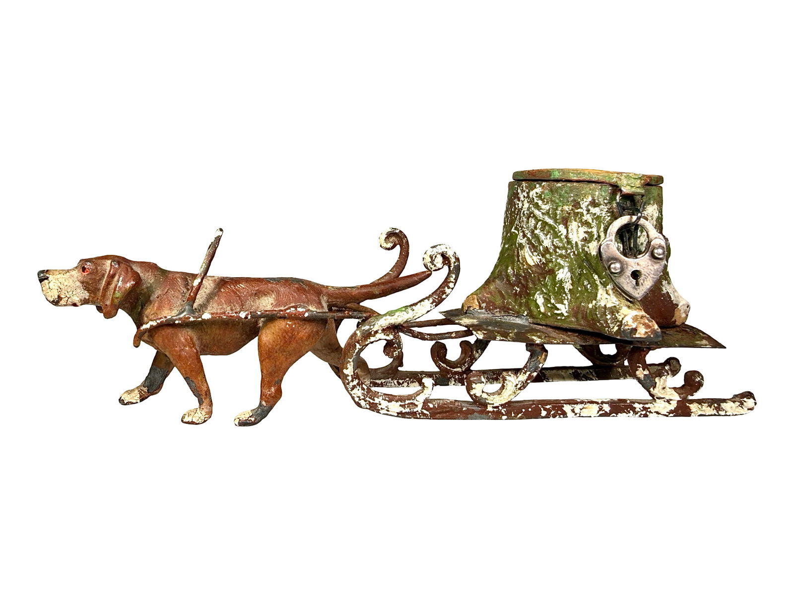 Dog Pulling a Tree Stump on a Sled - Spelter Bank (1 of 11)