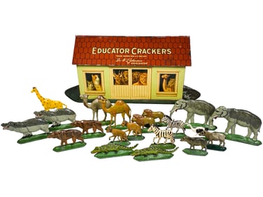 Unusual Tin Litho Educator Ark