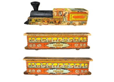 Colorful Paper Litho Floor Train