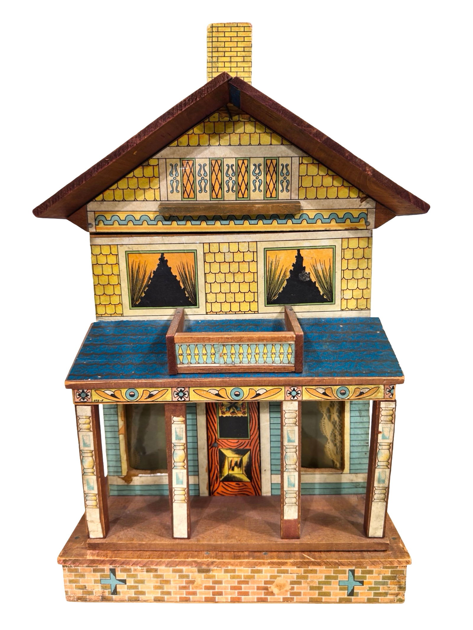 Paper Lithographed Dollhouse (1 of 9)