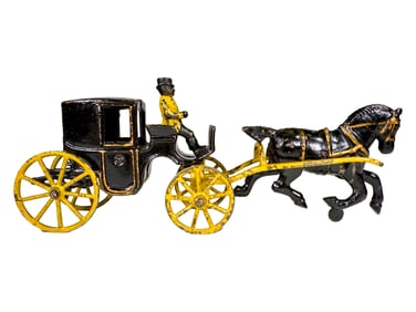 Fancy Cabriolet Carriage Toy  - Cast Iron Toy