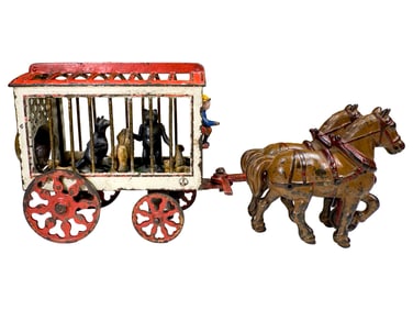 Circus Menagerie with Stationary Animals - Cast Iron Toy