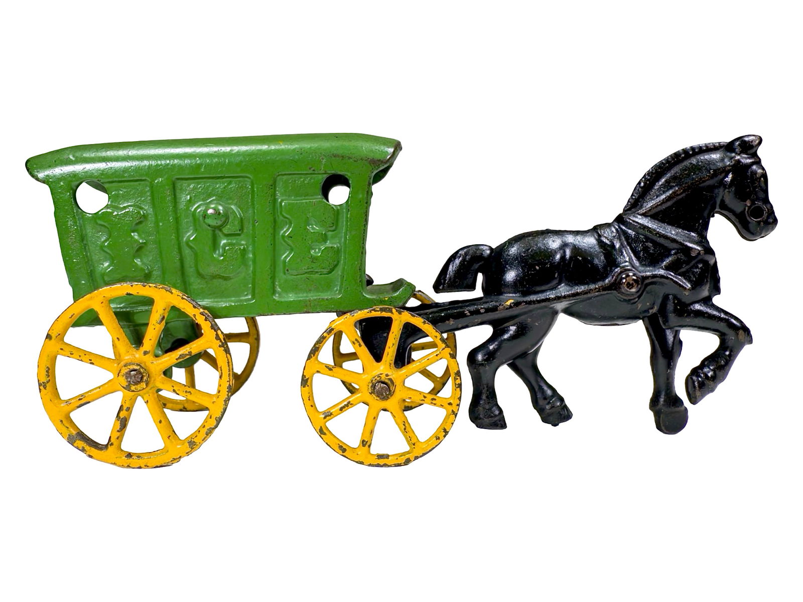 Small Light Green Ice Wagon - Cast Iron Toy (1 of 7)
