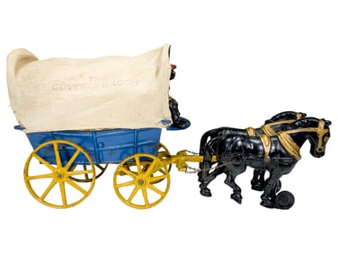 "The Covered Wagon" Conestoga - Cast Iron Toy