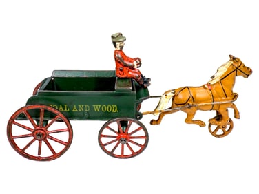 Coal and Wood Supply Truck - Cast Iron Toy