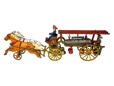 Chemical and Ladder Wagon - Cast Iron Toy