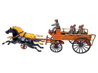 Red & Gold Fire Patrol - Cast Iron Toy