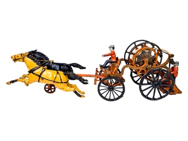 Scarce Oversized Hose Reel - Cast Iron Toy