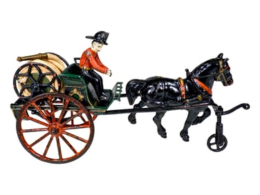 Rare Hose Reel Cart - Cast Iron Toy